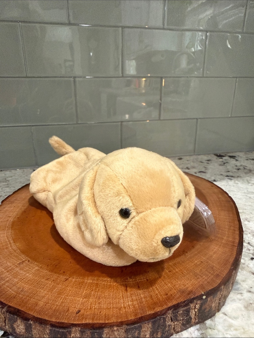 Ty Plush Dog Toy - Tan Comfort Puppy for Pets 
Bennie Baby